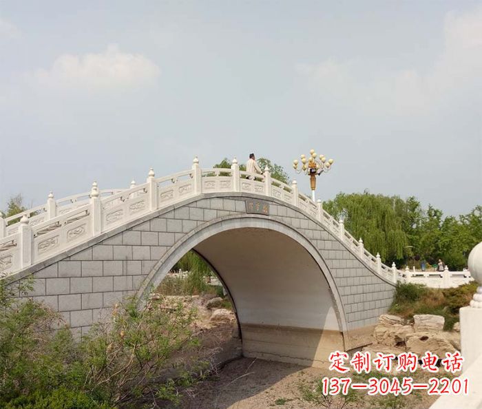 衢州园林景观大理石桥栏板石雕 (6)