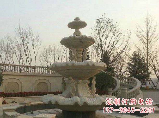 衢州园林景观大型喷泉石雕 (2)