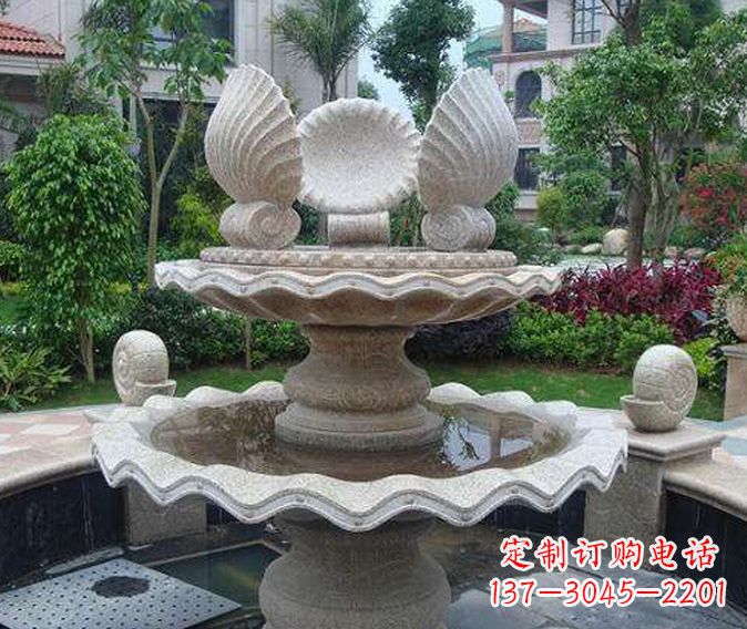 衢州园林景观多层喷泉石雕