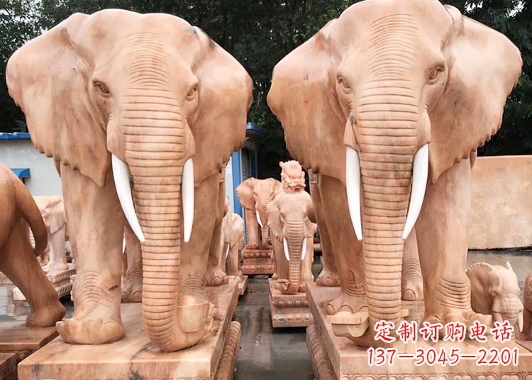 衢州招财大象石雕