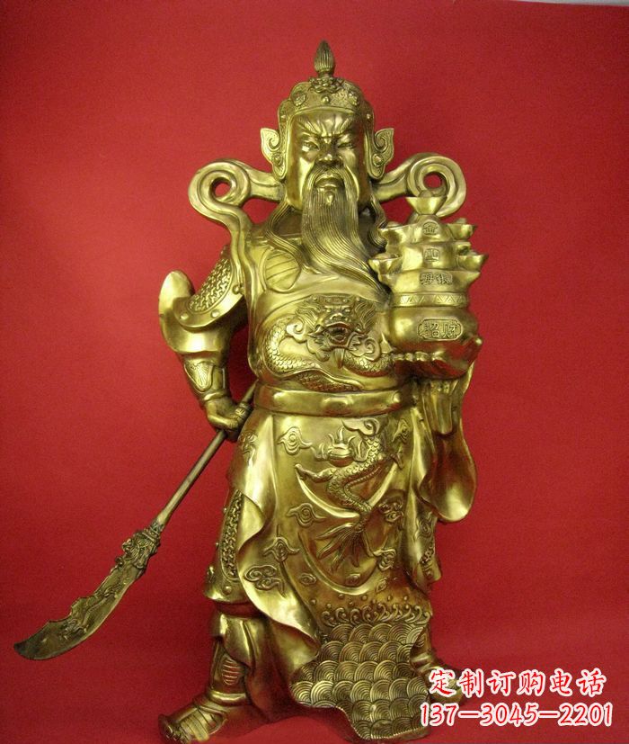 衢州招财关公铜雕