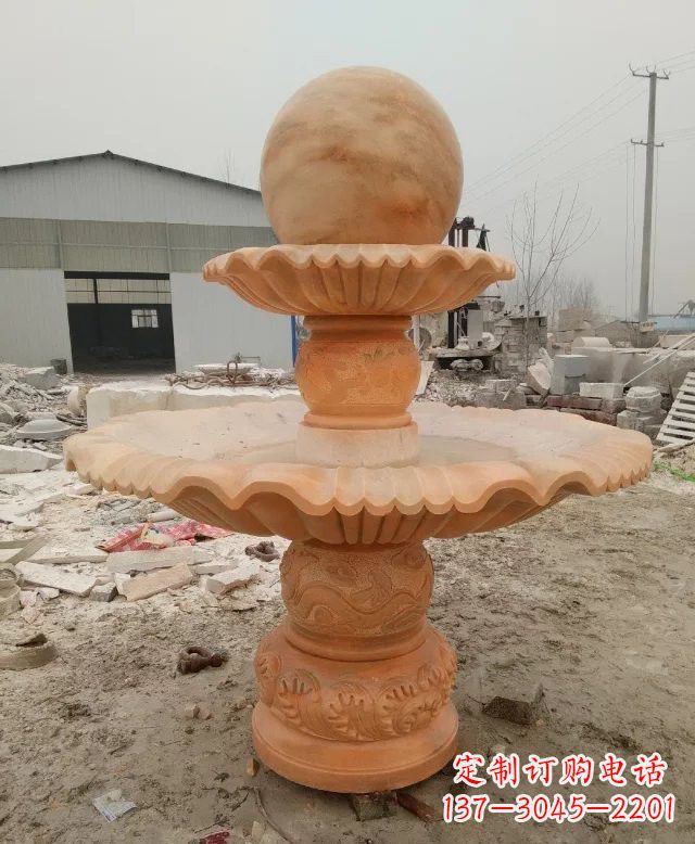 衢州招财双层风水球石雕