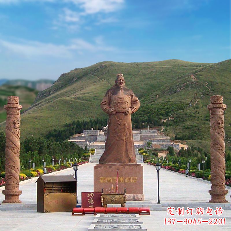 衢州中国历史名人大型李世民景观雕塑