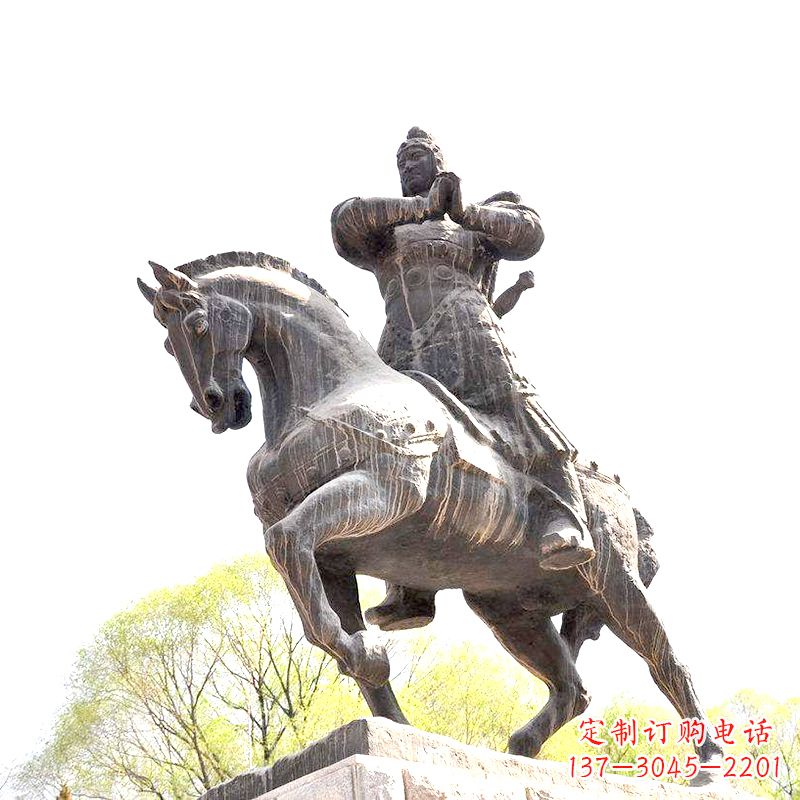 衢州中国历史名人民族英雄霍去病铜雕塑