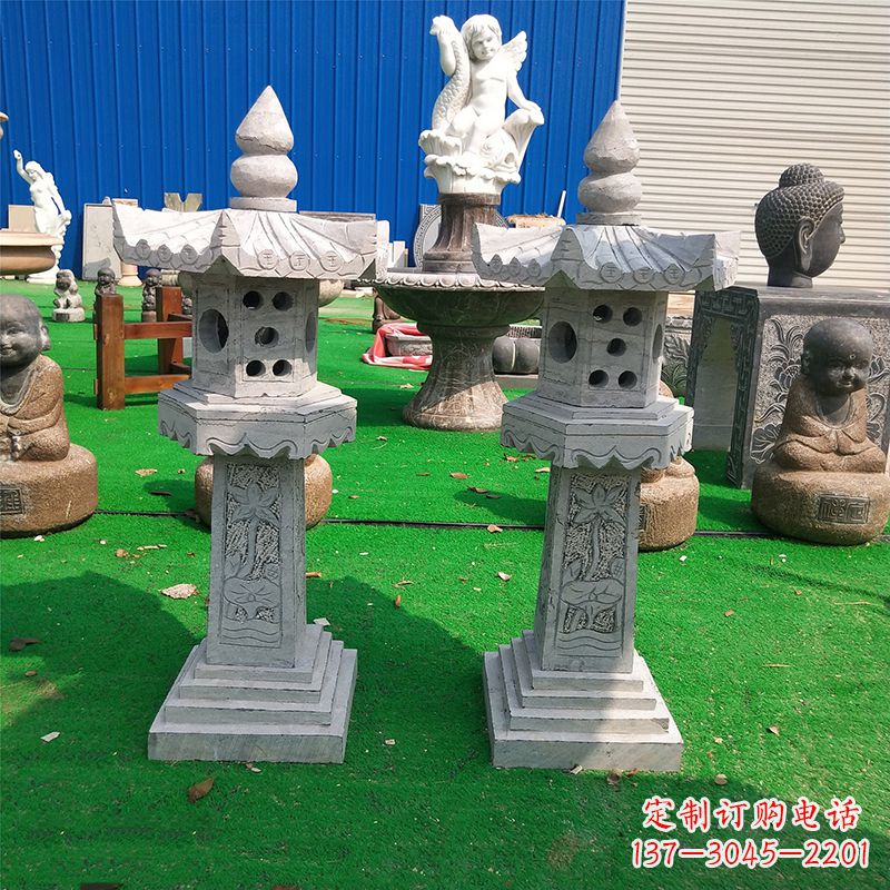 衢州中式大理石灯笼