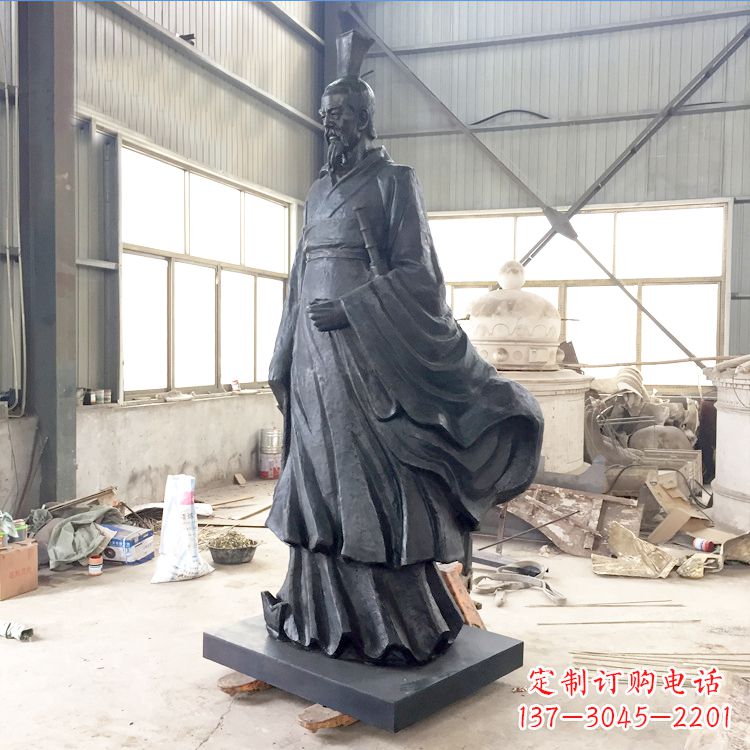 衢州铸铜屈原雕塑