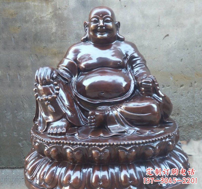 衢州宗教庙宇弥勒佛铜雕