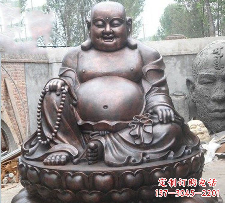 衢州宗教庙宇弥勒佛铜雕222